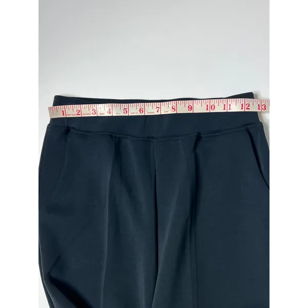 YELETE Size Small Black Wide Leg Pants Pull On High Rise Stretch Lounge Career - Image 6
