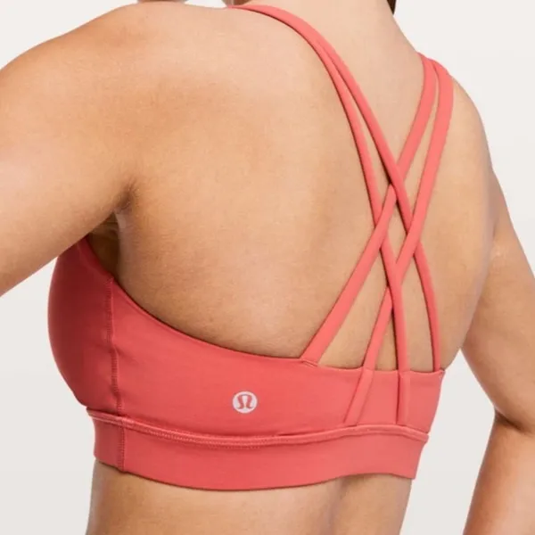 Lululemon Orange Energy Sports Bra Sz 6 - Image 10