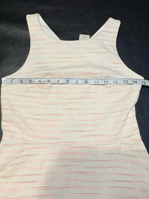 LOFT Textured Sleeveless Midi Dress Pockets Back Cutout Design size 2P NWT - Image 7