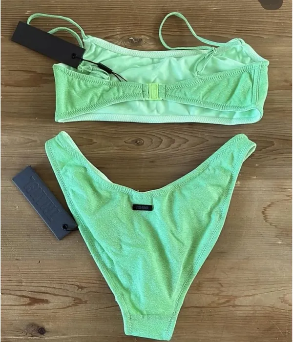 Green Shimmer Triangl Bikini - Image 3