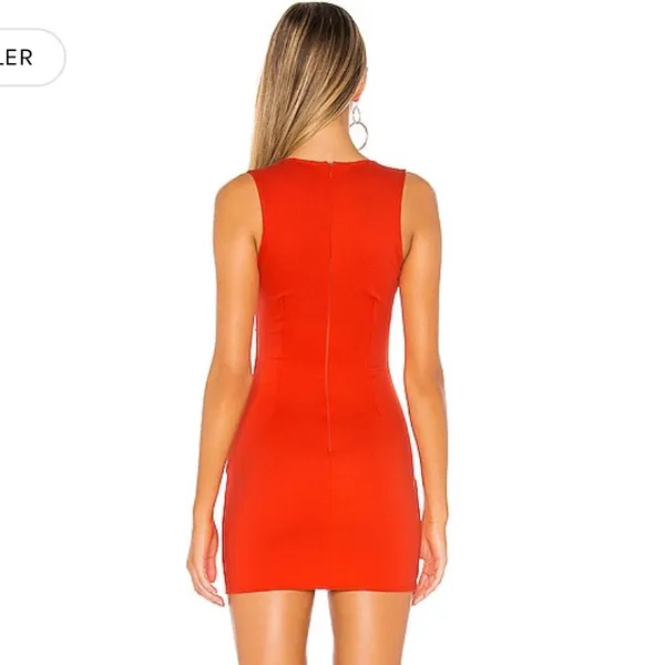 Revolve Red Mini Dress - Image 3
