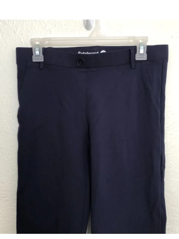 Betabrand Navy Blue flare Dress Pants Yoga Pants Medium Long work trousers - Image 9