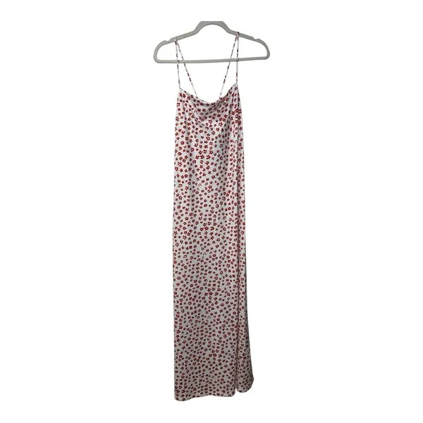 Commense Strappy Floral Print Crisscross Flowy Long Dress Multicolor Medium NWT - Image 5