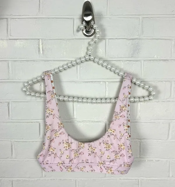 Dippin’ Daisy’s Golden Rose Floral Festival Bikini Top - Image 3