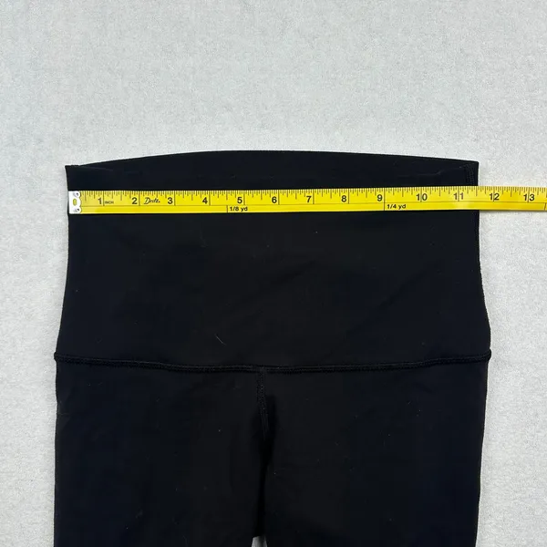 Lululemon Women’s Crop Leggings Size 4 Black High Rise Athletic Yoga Pants - Image 7