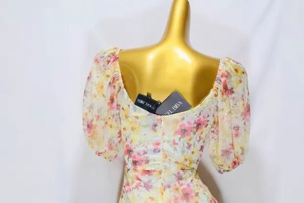 HELLO MOLLY Angel Biba Multicolor Graceful Hours Floral Dress - Image 6