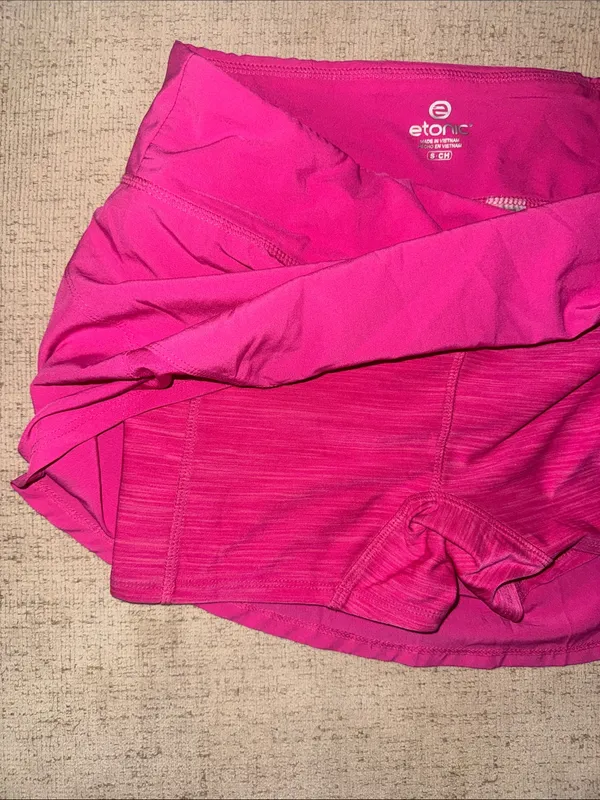 Women's Active Workout Skort in Bright Pink - Image 3