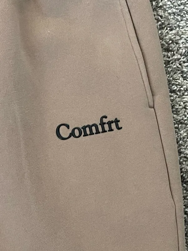 Unisex COMFRT Cloud Sweatpants Latte Size M Tan Size M - Image 3