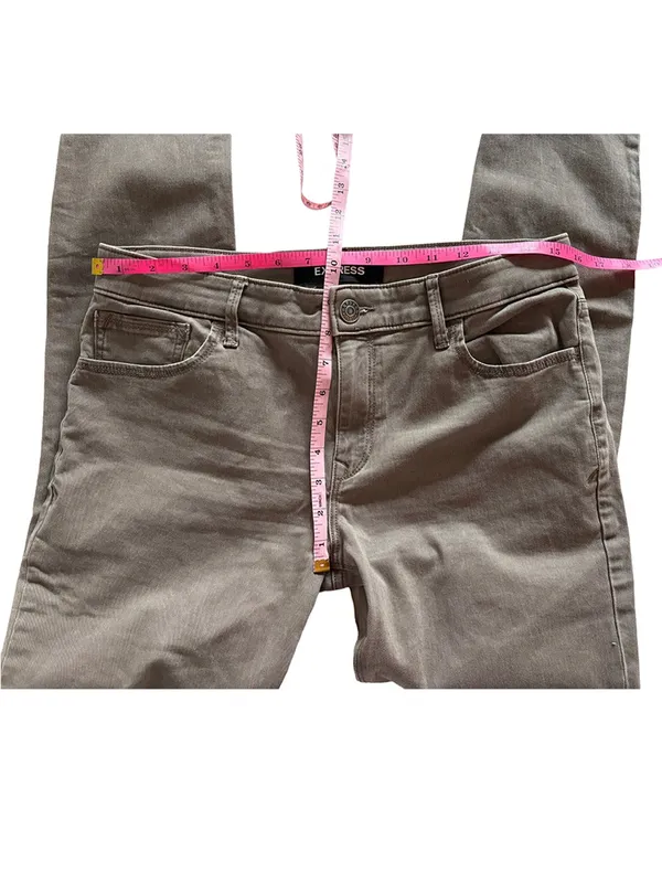 Express Stretch Mid Rise Legging Size 8R Brown - Image 5