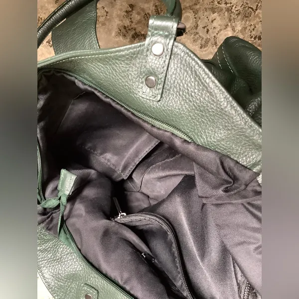 Genuine leather bag- beautiful modern color! 💚💚💚 - Image 16