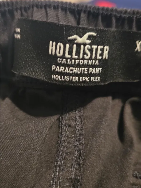 Hollister Wide-Leg Black Cargo Pants - Image 14