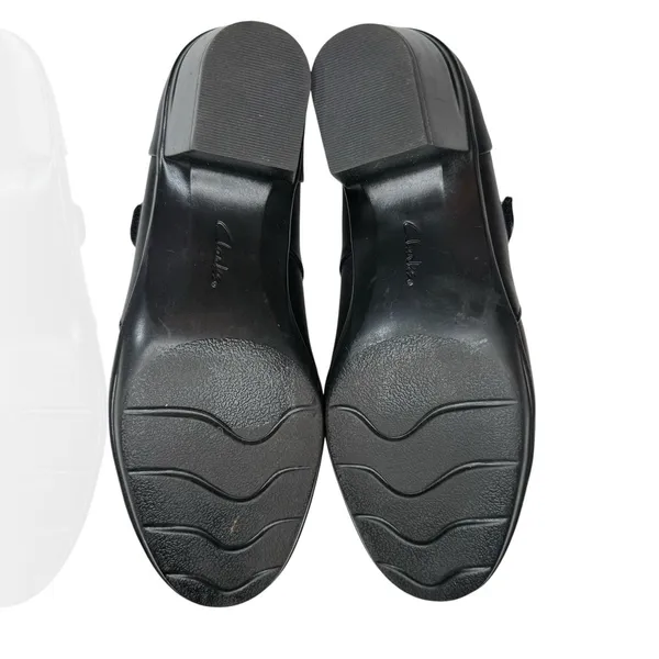 Clarks Collection Women's 8.5 Emslie‎ Lulin Mary Jane Pumps Black Comfort Heels - Image 10