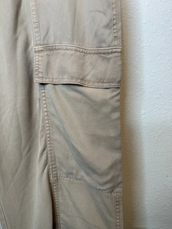 Risen Jeans Los Angeles The Carly Cargo Pants Taupe Wide Leg Size 2XL 90s Grunge - Image 2