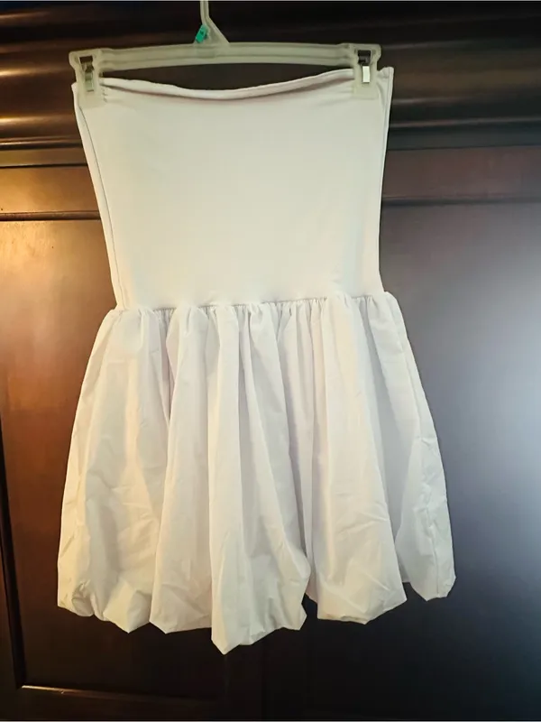White Strapless Bubble - Image 2