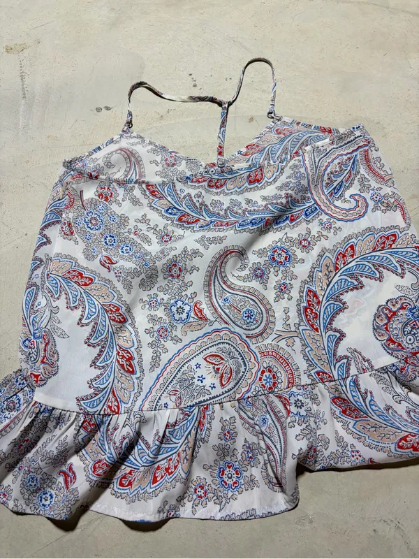 Abercrombie & fitch Paisley Print Spaghetti Strap Tank small - Image 6