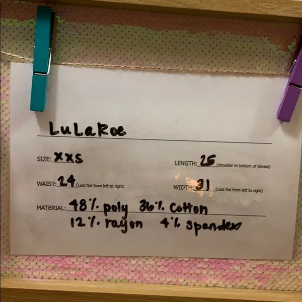 LuLaRoe EUC peach space dyed Irma - Image 6