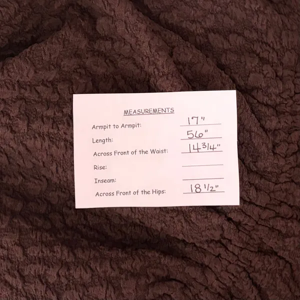 NWT!! ANTHROPOLOGIE Maya Ruched Cowl Neck Textured Midi Dress Chocolate Large - Image 14