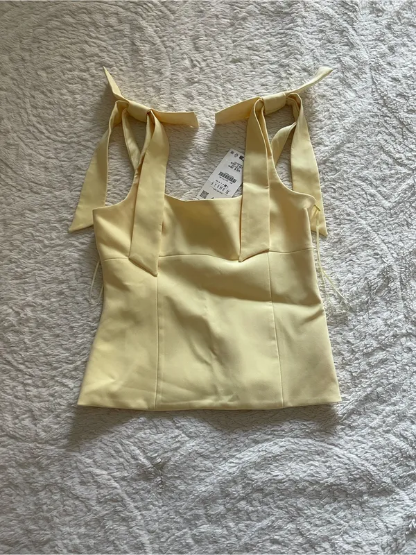 Zara Stretch Top With Bows - Image 3