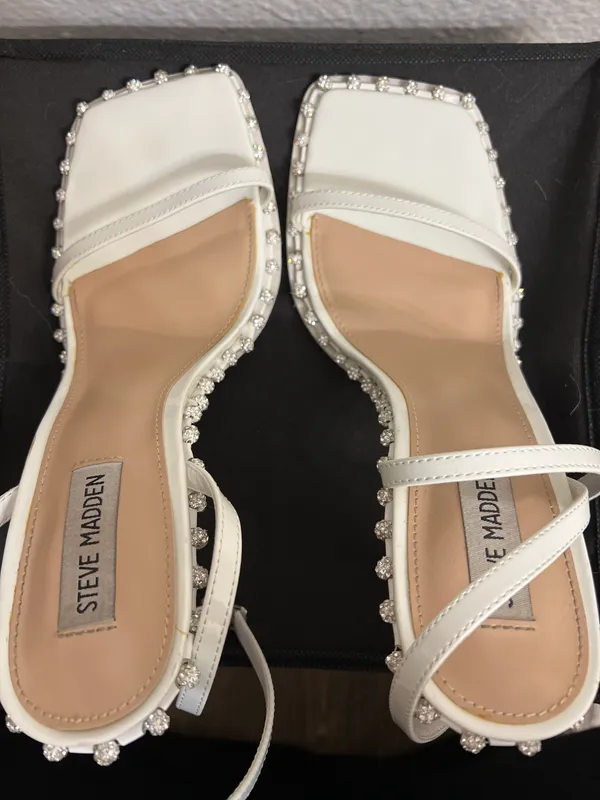 Steve Madden White Zelle Heel - Image 7