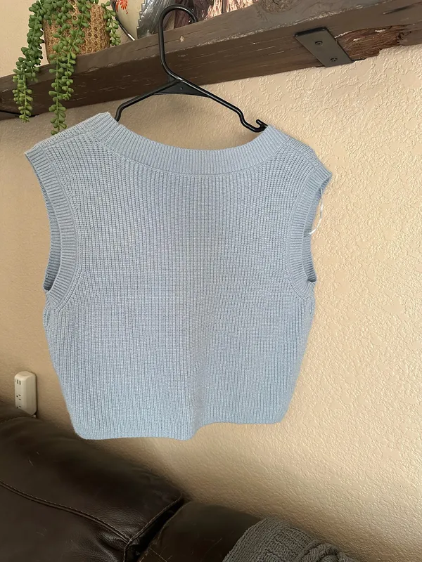 Blue Sweater Vest - Image 2
