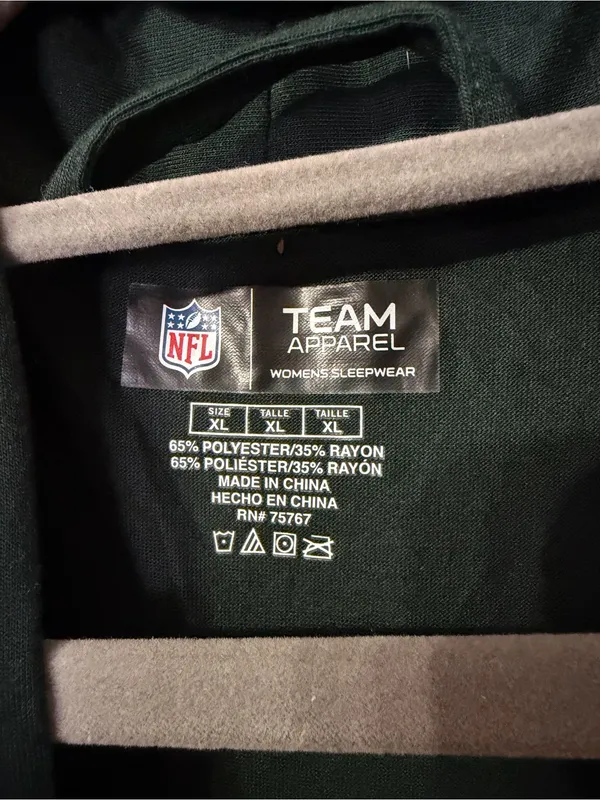 NEW NFL Green Bay Packers Dark Green Robe with Logo size XL - Image 3