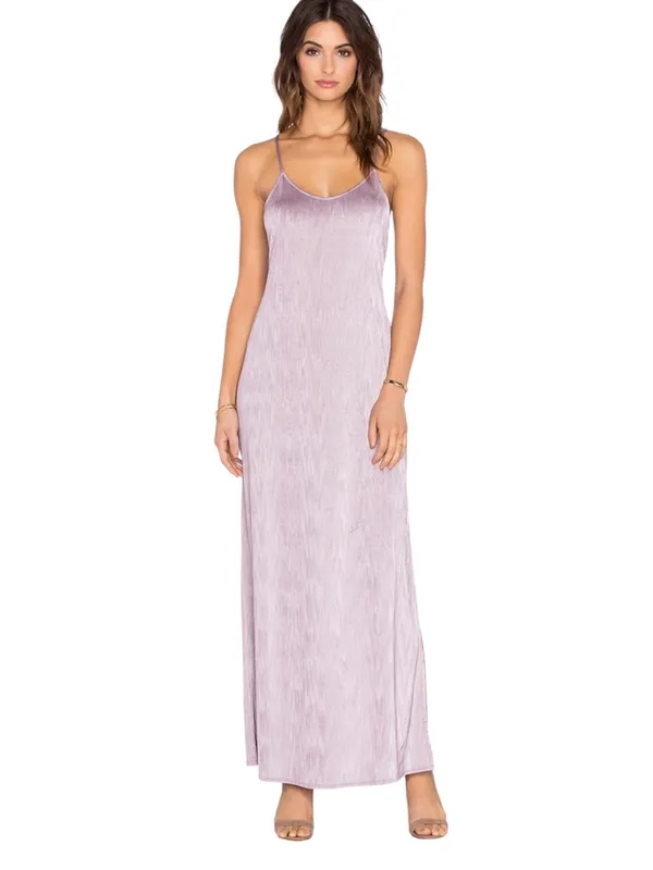 Free People Intimately She Moves Jersey Slip Dress Dusty Purple Size M - Image 13