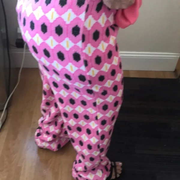 Major sale $11 was $15 New pink Geometric plush sleep pant size M barbie core - Image 5