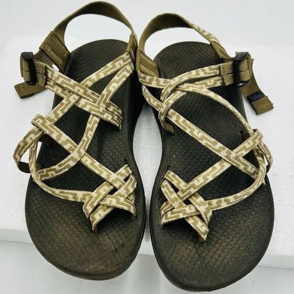 Chacos Brown and Tan Neutral ZCLOUD X2 Kelp Knit Adjustable Sandals Womens Size 8 - Image 2