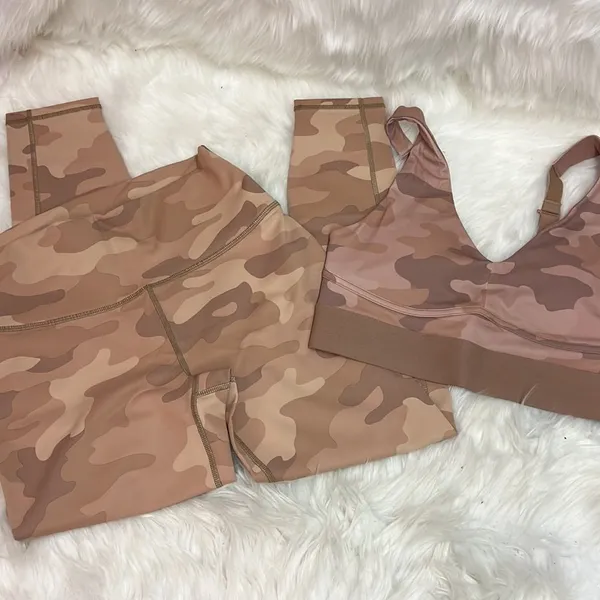 Fabletics Define Nude Camo High-Waisted 7/8 Legging and Sports‎ Brand NWT C34 - Image 6