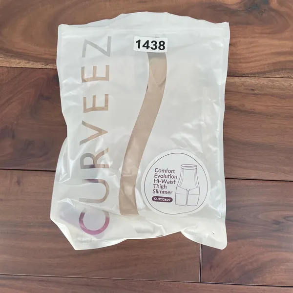 CURVEEZ Comfort Evolution Hi Waist Thigh Slimmer Gloss Nude Size L‎ - Image 2