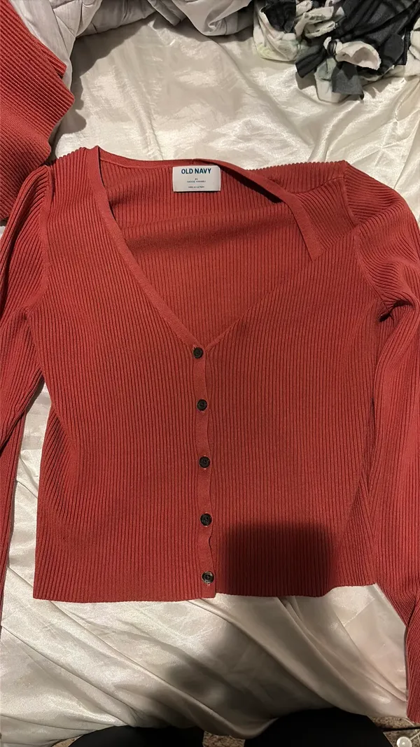 Old Navy Red Sweater Top Knit - Image 4