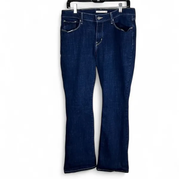 Levi's Classic Bootcut Dark Wash Jeans Size 12 Short W31 L30 - Image 2