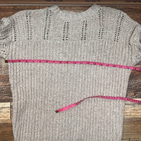 American Eagle Cream Long-sleeve Sweater Dress - Image 4