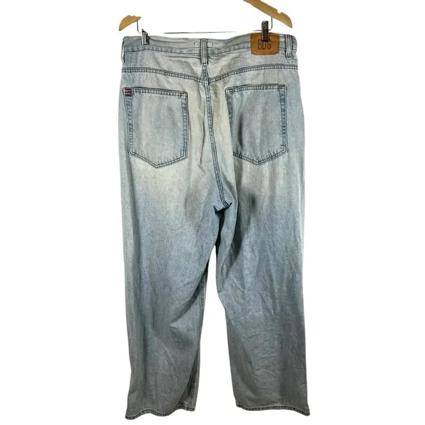 BDG Urban Outfitters Jeans Womens Size 33 Blue Denim High Rise Baggy Light‎ Wash - Image 3