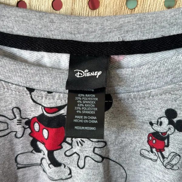 Disney Mickey Mouse Midweight 2 Piece Lounge Set Size Medium - Image 6