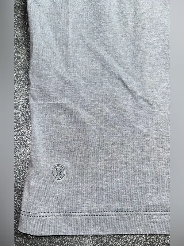 Lululemon Size L Washed Grey Relaxed-Fit Cotton Jersey T-Shirt - Image 3
