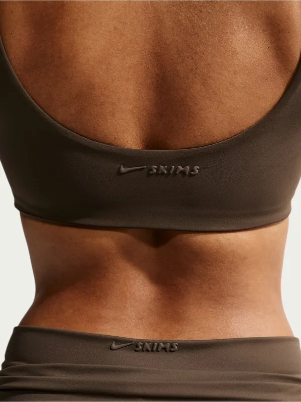 NIKE X SKIMS (G15) Matte Scoop Neck bra | Color Currant | Size MEDIUM - Image 7