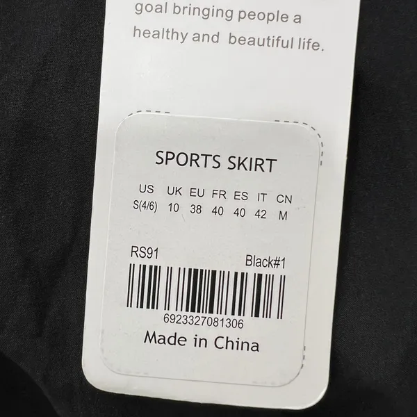 CRZ YOGA Pleated Tennis Skirt Athletic Golf Skort Activewear Black Small‎ - Image 4