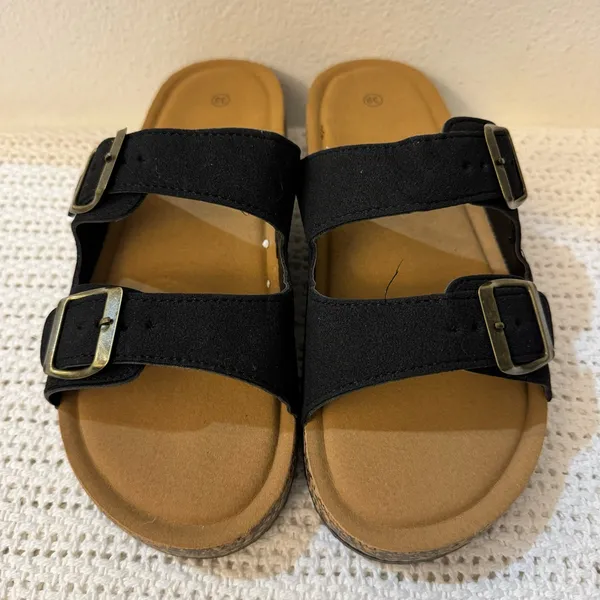 Women’s Sandal Slides– Adjustable Buckle Slippers, Lightweight with Cork Footbed - Image 5
