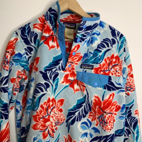 Patagonia Synchilla Snap-T Fleece Pullover Hawaiian Manoa Dusk Blue Small Rare - Image 5