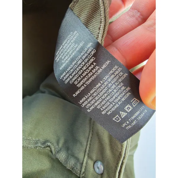 Banana Republic Womens Olive Green Utility Carpenter Pants Slim‎ Straight Size 6 - Image 5