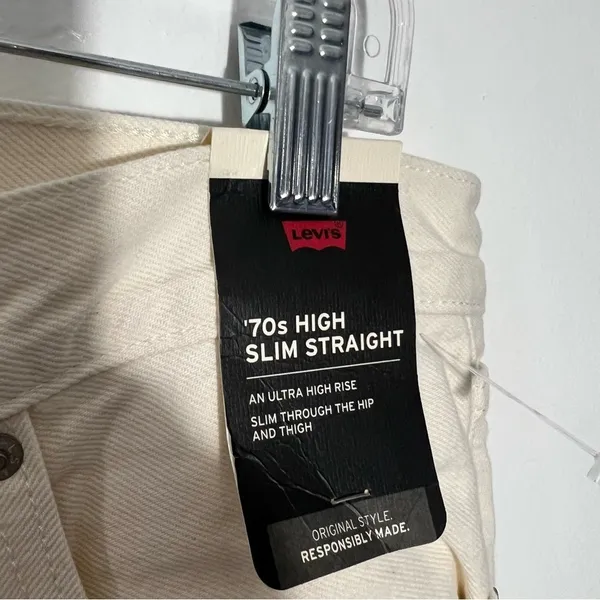 Levi's 70s Ultra High Rise Slim Straight Jeans Size 32 90s Nomcore Clean‎ Girl - Image 11