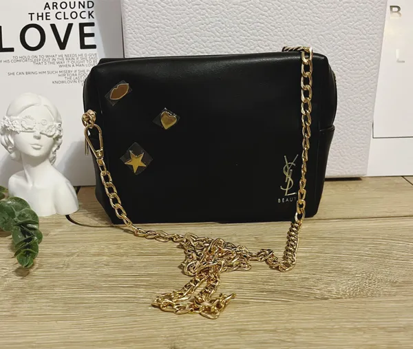 Yves Saint Laurent Makeup Cosmetic Case Purse Pouch Shoulder Bag - Image 2