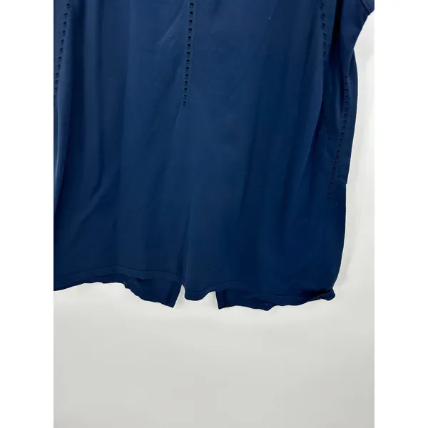 Athleta Foothill Crew Neck Split Back‎ Blue Tank Top Women's Size Small S - Image 5