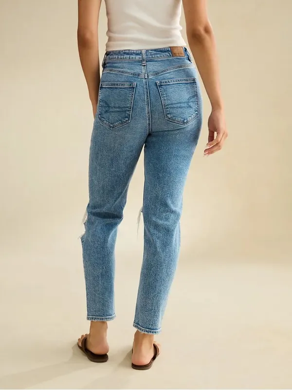 American Eagle Strigid Distressed Mom Denim Jean - Image 3