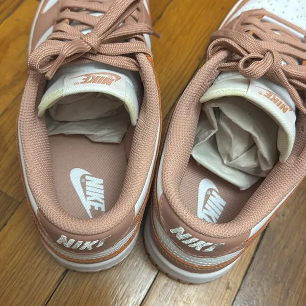 Nike Dunk Low Sneakers - Pink and White - Image 4