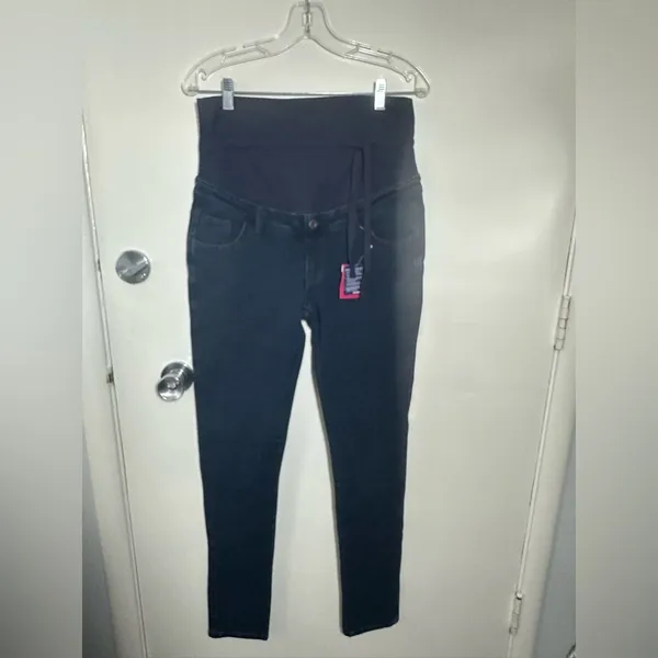Mamaway maternity Sleek Black High-Waist Skinny Pants size large - Image 3
