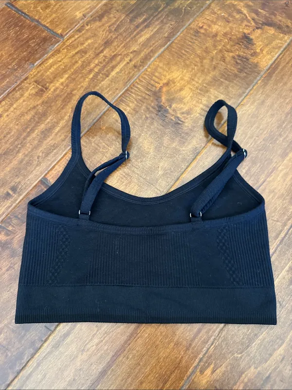 JoJo Seamless Black Sports Bralette Size XS - Image 2