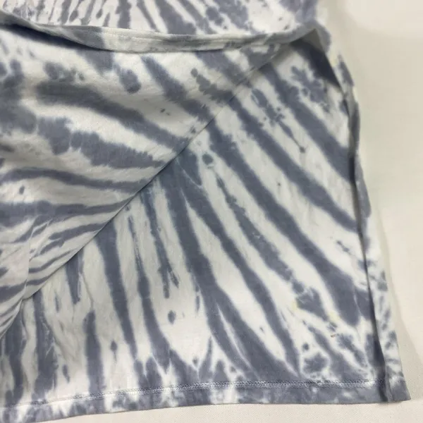 Daily‎ Practice T-Shirt Dress Womens XS Blue Tie Dye Cotton Side Slit Casual - Image 6