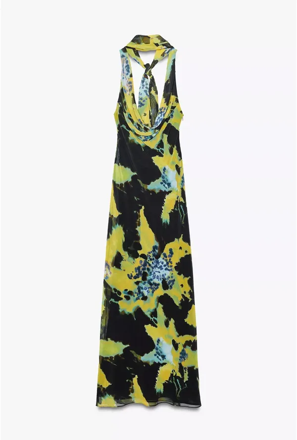 Zara Foulard Print Long Dress - Image 2